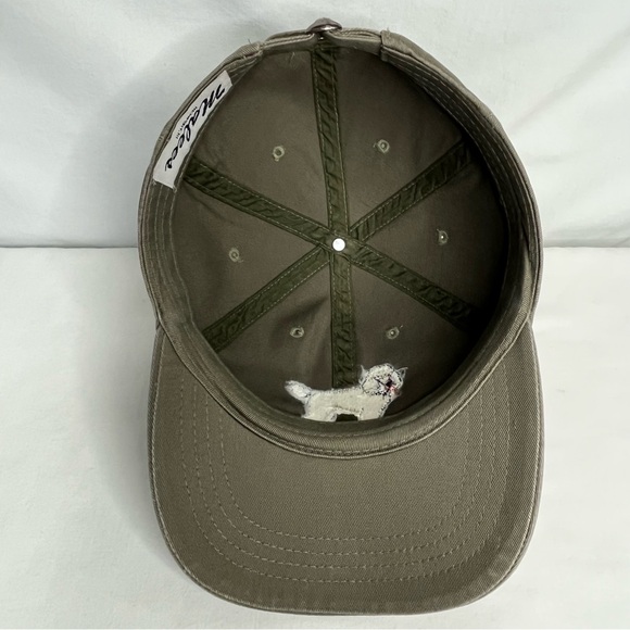 GR8 Dogs Embroidered Dog Baseball Hat in Army Green with Poodle - Picture 6 of 12